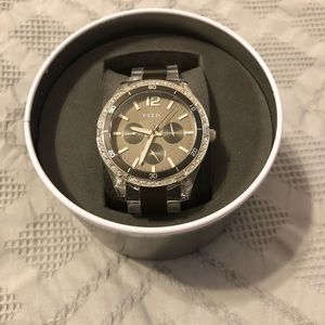 NIB Relic watch clear and aluminum band unique